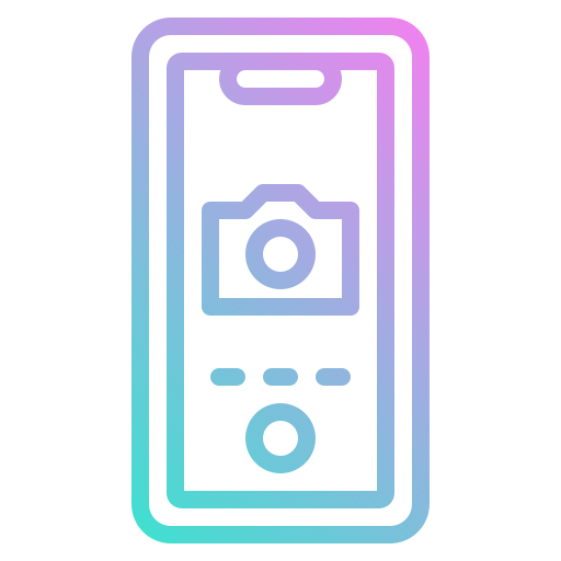 Phone photo3idea_studio Gradient icon