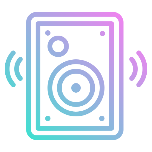 Speaker photo3idea_studio Gradient icon