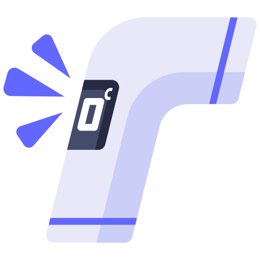 pistola termómetro Generic Flat icono