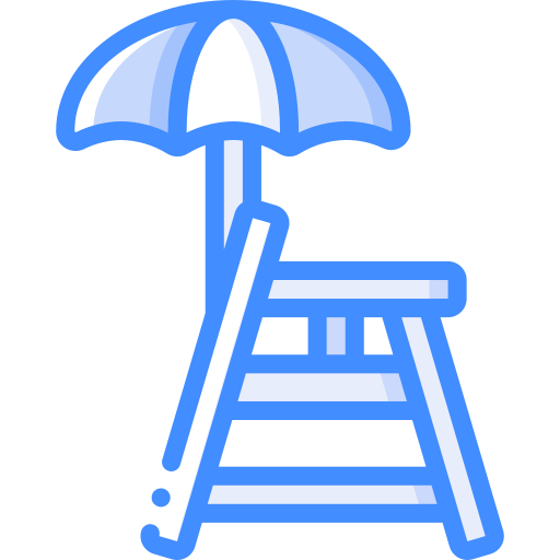 wieża ratownika Basic Miscellany Blue ikona