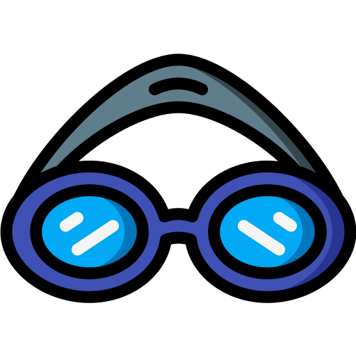 Goggles Basic Miscellany Lineal Color icon