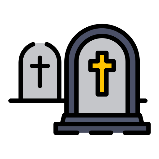 cementerio Good Ware Lineal Color icono