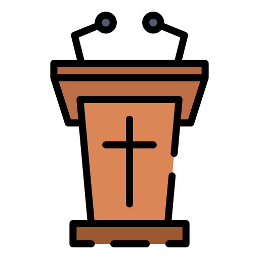 Pulpit Good Ware Lineal Color icon