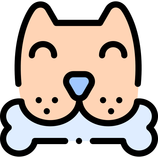 Dog Detailed Rounded Lineal color icon