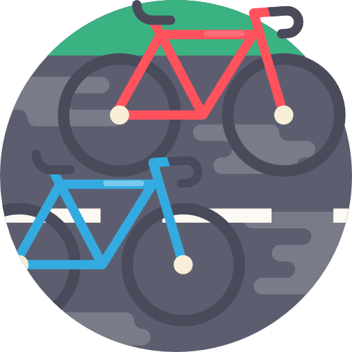cyclisme Detailed Flat Circular Flat Icône