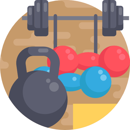 Weightlifting Detailed Flat Circular Flat icon