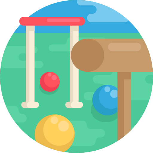 juego de croquet Detailed Flat Circular Flat icono