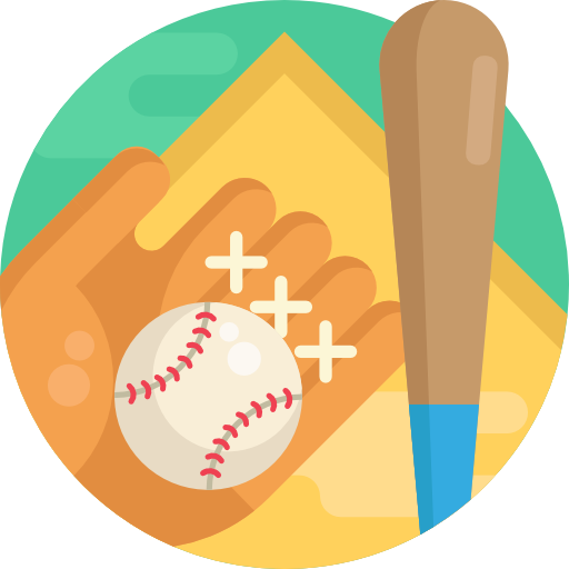 baseball Detailed Flat Circular Flat ikona