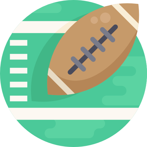 fútbol americano Detailed Flat Circular Flat icono