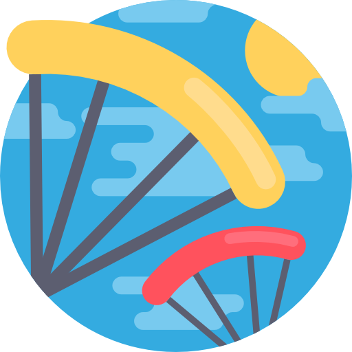 spadochroniarstwo Detailed Flat Circular Flat ikona