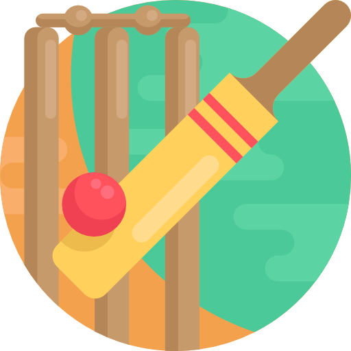 Cricket Detailed Flat Circular Flat icon
