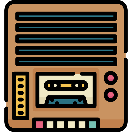 magnetofon kasetowy Special Lineal color ikona
