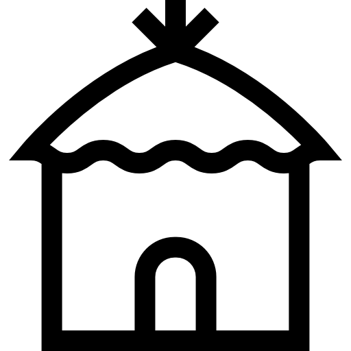choza Basic Straight Lineal icono