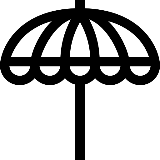 sombrilla Basic Straight Lineal icono
