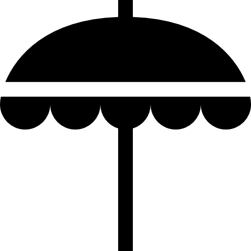 sombrilla Basic Straight Filled icono
