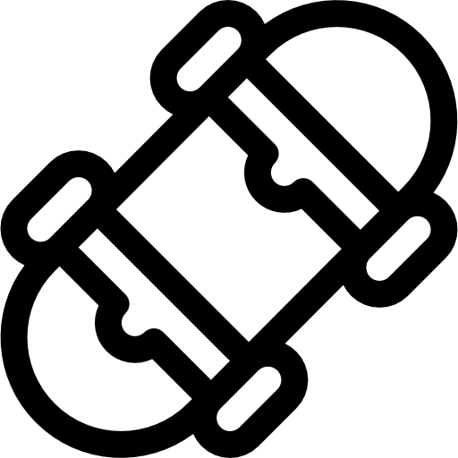 스케이트 보드 Basic Rounded Lineal icon