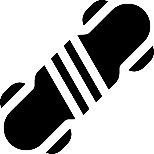 patineta Basic Rounded Filled icono