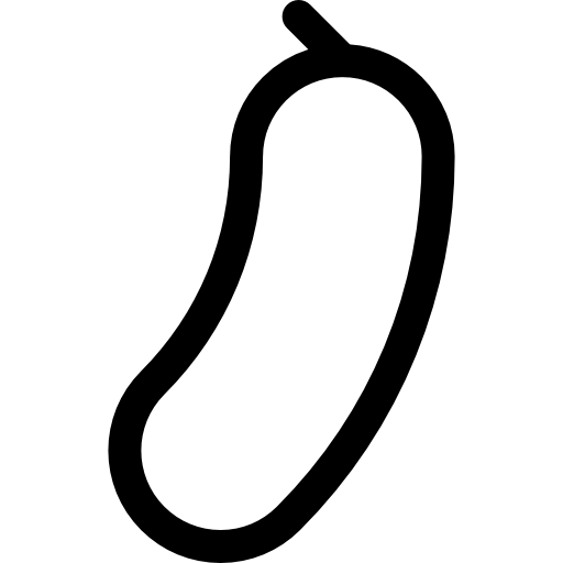 concombre Basic Rounded Lineal Icône