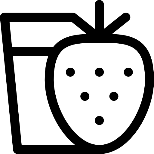erdbeersaft Basic Rounded Lineal icon