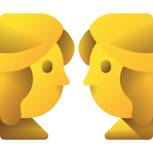 gemelli 3D Color icona