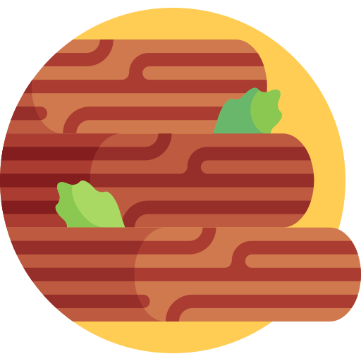 Wood Detailed Flat Circular Flat icon