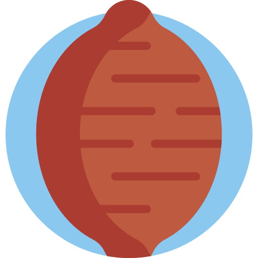 słodki ziemniak Detailed Flat Circular Flat ikona