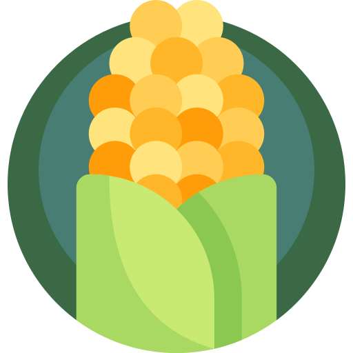 maïs Detailed Flat Circular Flat icoon
