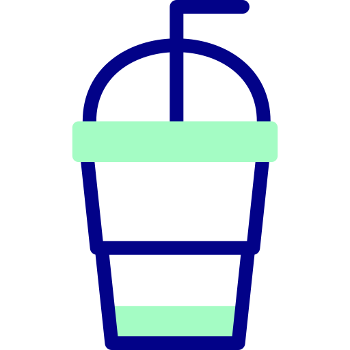 청량 음료 Detailed Mixed Lineal color icon