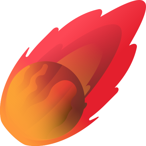 cometa 3D Color icono