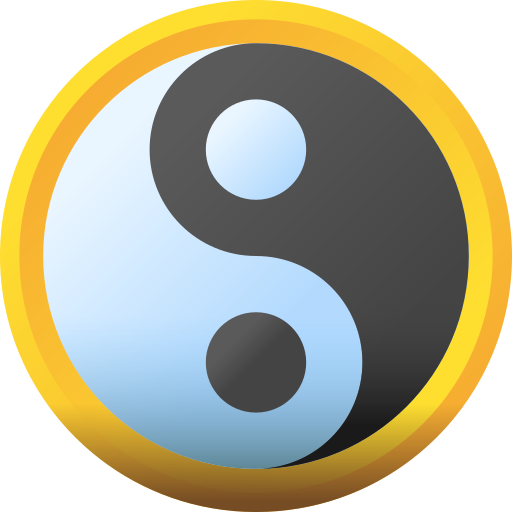 yin yang 3D Color ikona