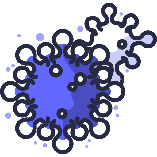 コロナウイルス Generic Outline Color icon