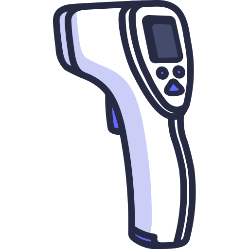 pistola termometro Generic Outline Color icona
