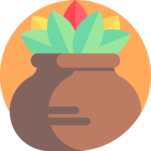 Горшок для растений Detailed Flat Circular Flat иконка