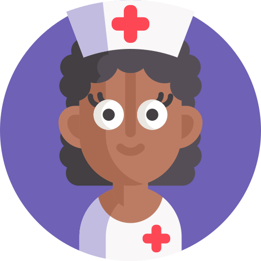 pielęgniarka Detailed Flat Circular Flat ikona