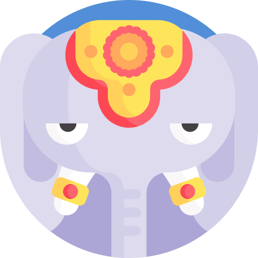 코끼리 Detailed Flat Circular Flat icon
