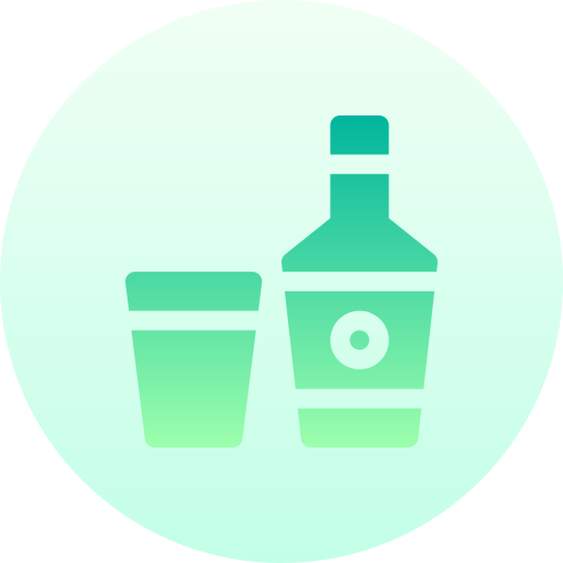 알코올 Basic Gradient Circular icon