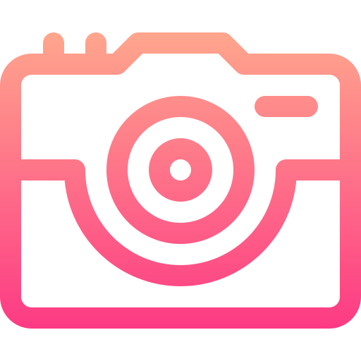 カメラ Basic Gradient Lineal color icon