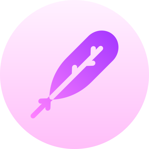 pluma Basic Gradient Circular icono