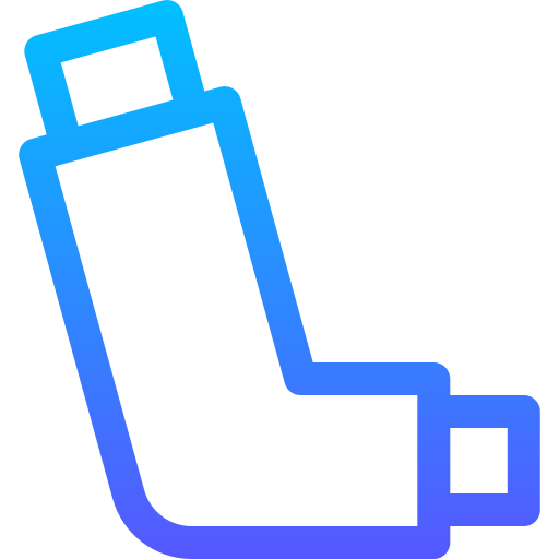 inhalador Basic Gradient Lineal color icono