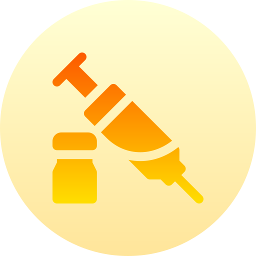 vacuna Basic Gradient Circular icono