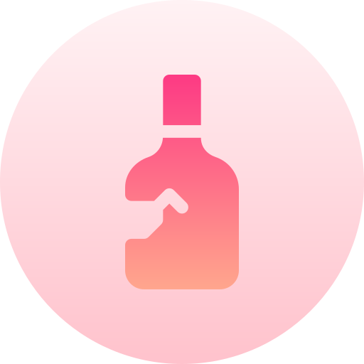 botella Basic Gradient Circular icono