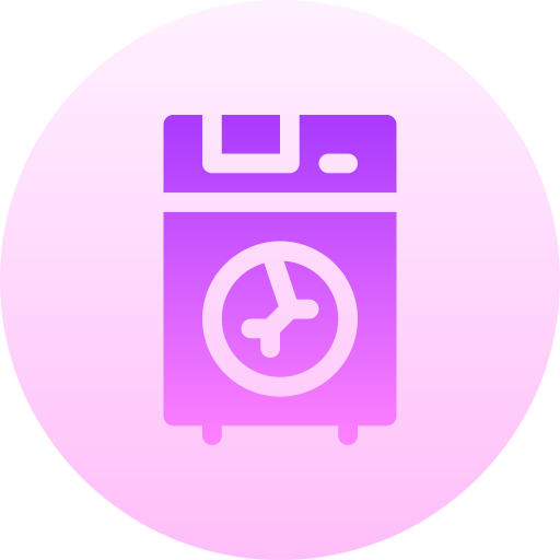 lavadora Basic Gradient Circular icono