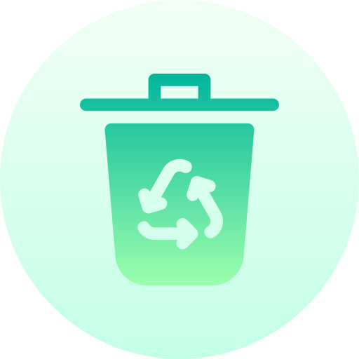 recycling kann Basic Gradient Circular icon