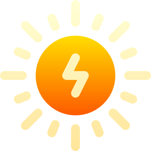 energia słoneczna Basic Gradient Gradient ikona