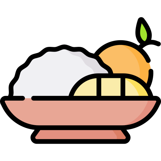 klebreis mit mango Special Lineal color icon