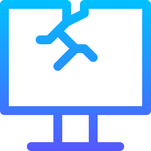 monitor Basic Gradient Lineal color ikona