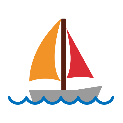 Парусная лодка Generic Flat иконка