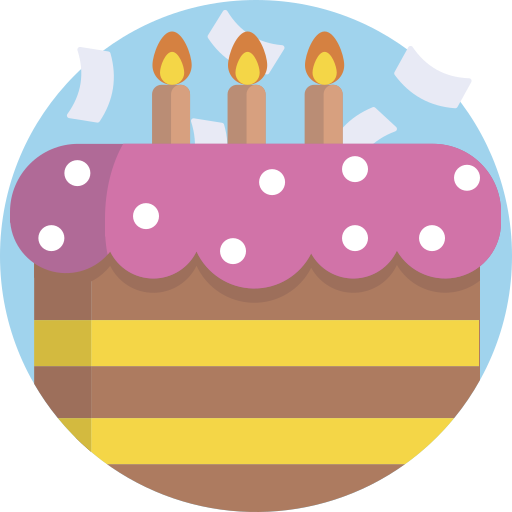 pastel de cumpleaños Generic Circular icono
