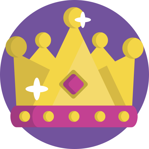królewska korona Generic Circular ikona
