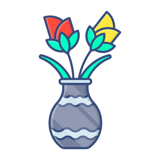 Vase Generic Outline Color icon